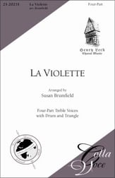 La Violette SSAA choral sheet music cover